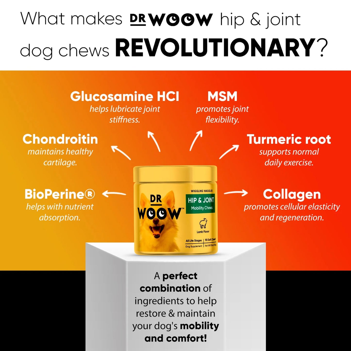 1. Dr Woow Hip and Joint Support Soft Chews