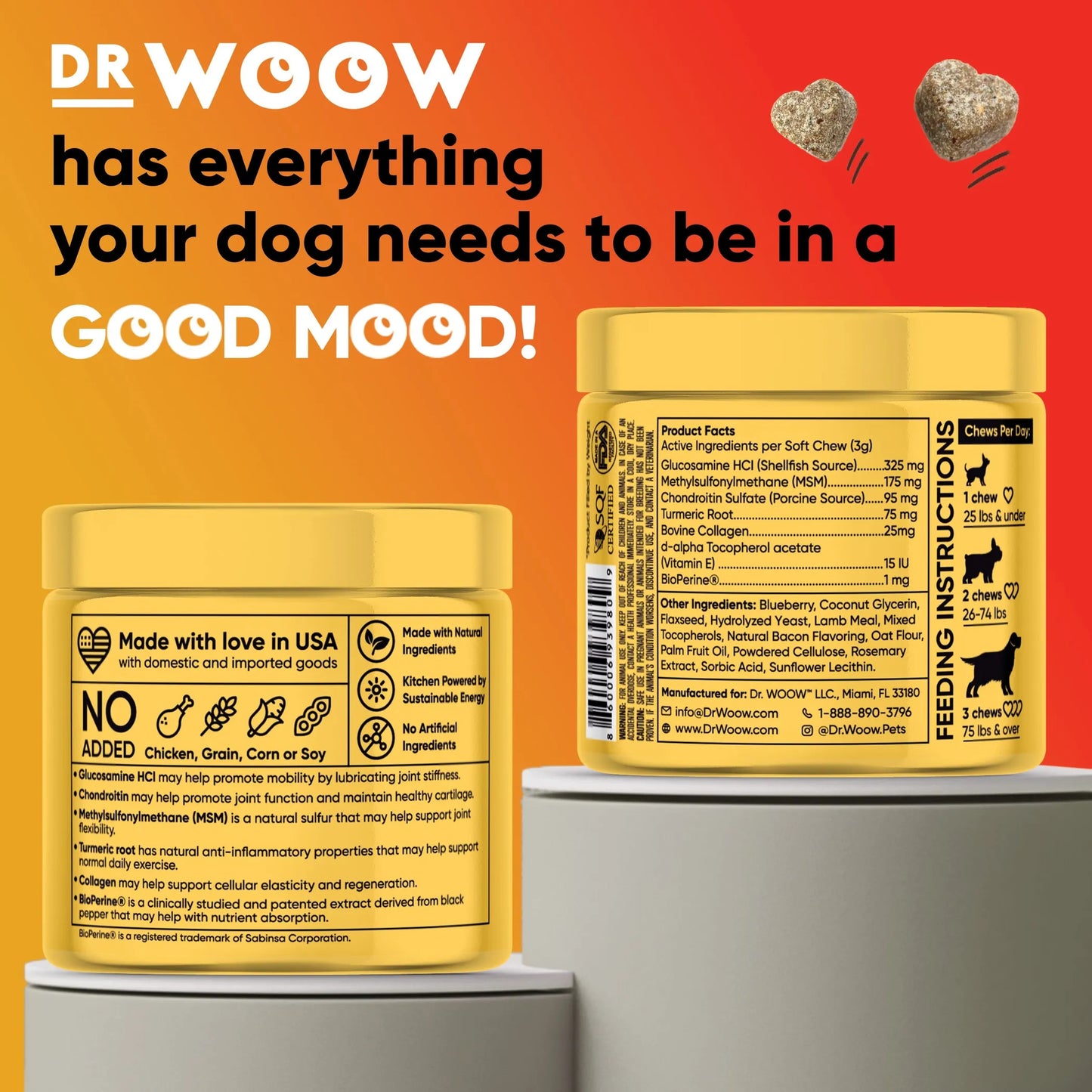 1. Dr Woow Hip and Joint Support Soft Chews
