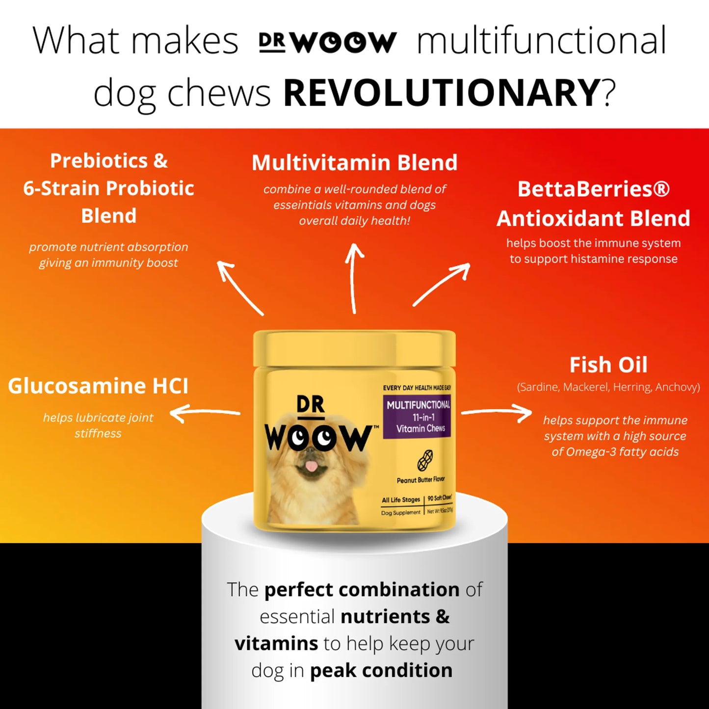 1. Dr Woow Multifunctional 11-in-1 vitamin chews
