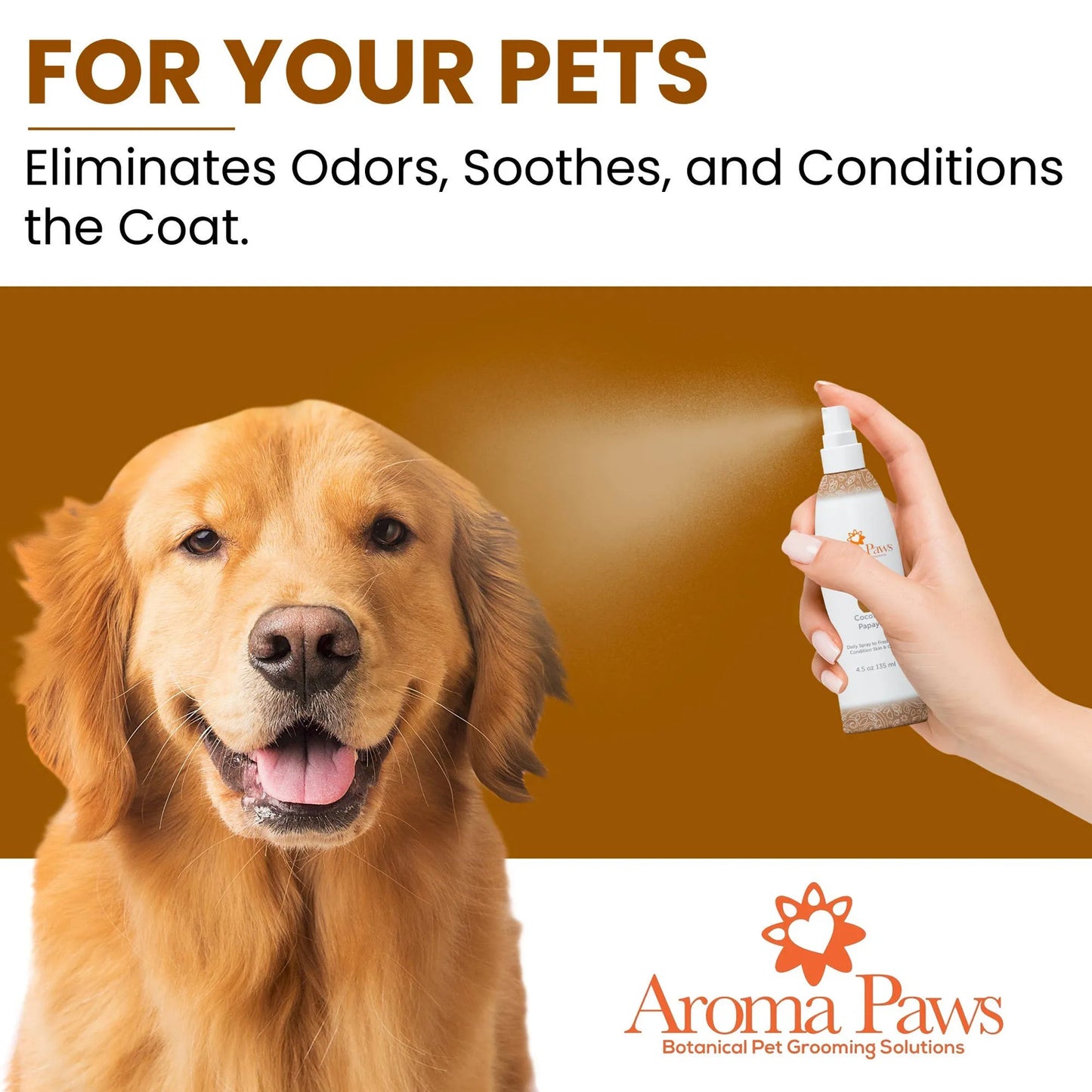 3. Coconut Papaya, 4.5 Oz. Dog Coat Spray