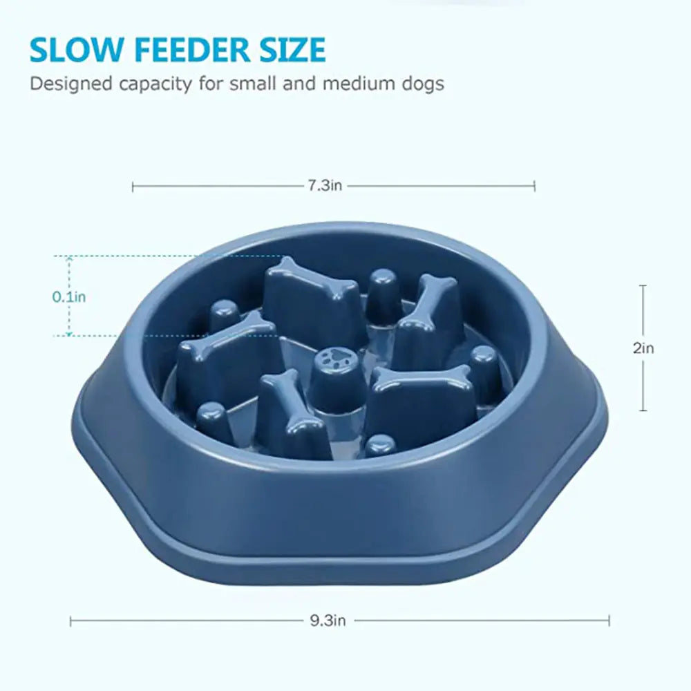 Slow Feeder Bone Pet Bowl
