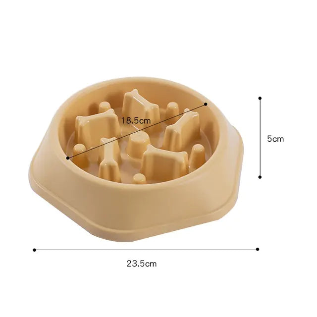 Slow Feeder Bone Pet Bowl