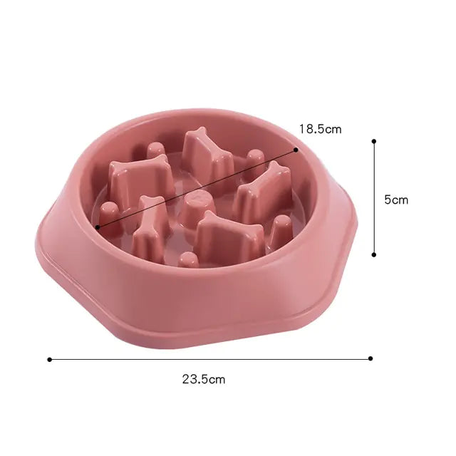 Slow Feeder Bone Pet Bowl